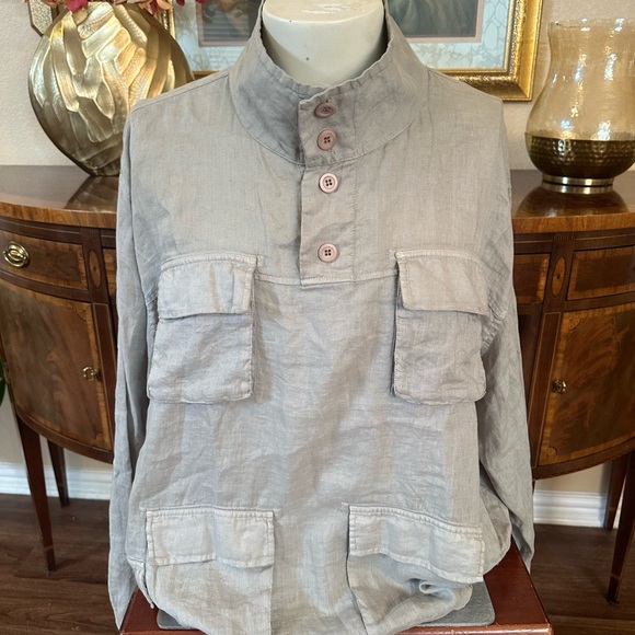 John Elliott Men’s M65 Linen Pullover - Picture 2 of 11